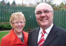 Pastor Clifford Morrison pictured with his wife Margaret Pastor Clifford Morrison, currently Pastor of Portadown Baptist Church (Thomas Street), ... - 2009-191a