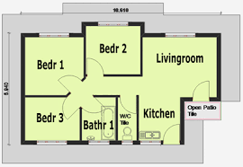Image result for simple house plan with 3 bedrooms