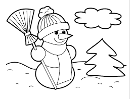 Image result for coloring book snowmen