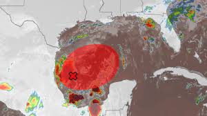 Hurricane tracker monitoring Invest 92-L in the Gulf of America