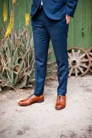 Résultat de recherche d'images pour "brown shoes blue tux"