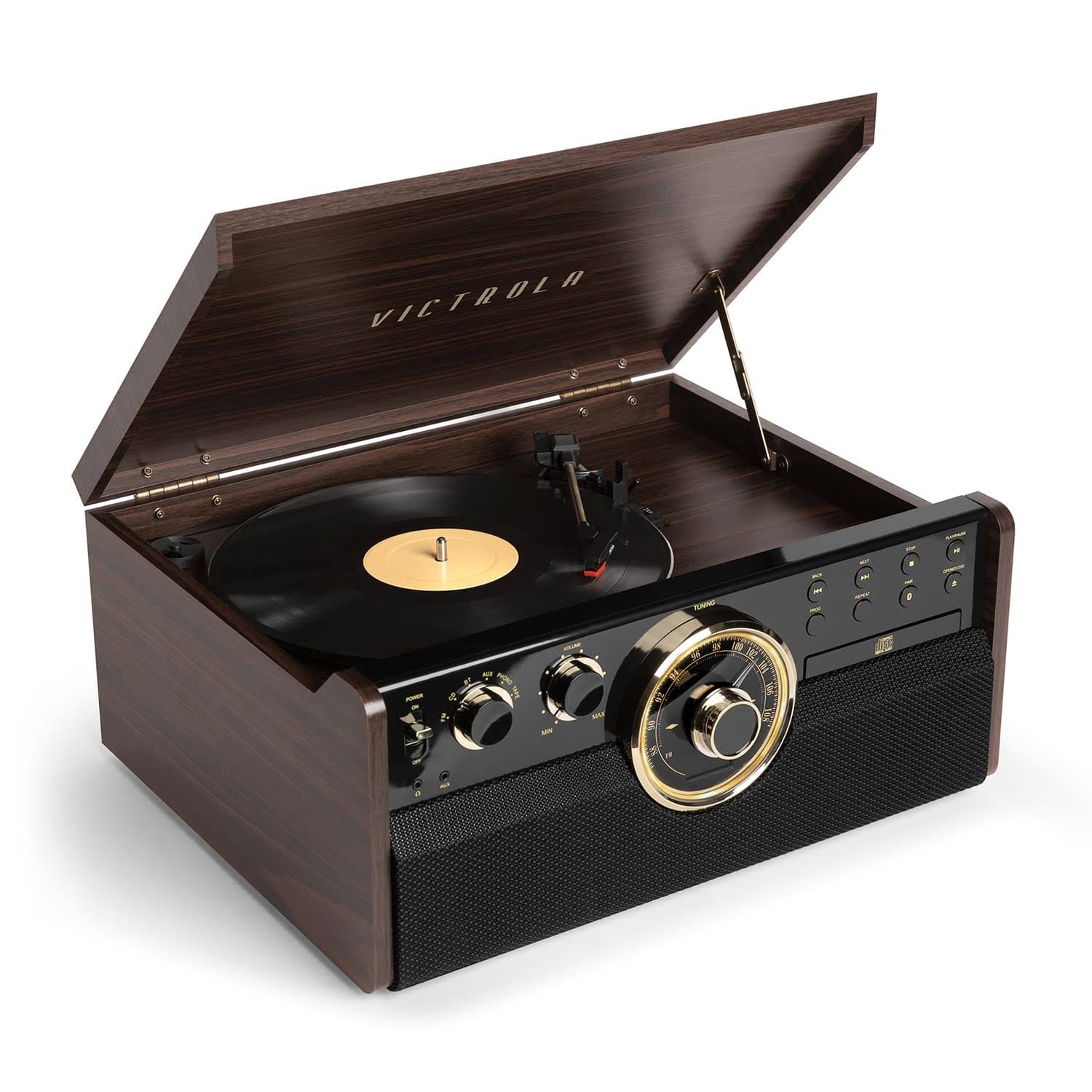 Victrola The Empire Signature 7-in-One Turntable Music System
