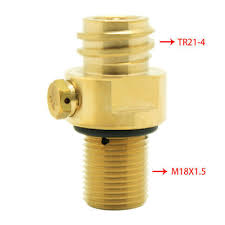 2xM18x1.5/TR21x4 Thread For Soda Stream Tank Maker Valve ...