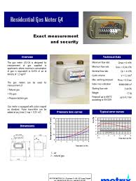 G4 Gas Meter Specifications and Features | PDF | Technology ...