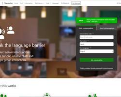 صورة موقع Microsoft Translator