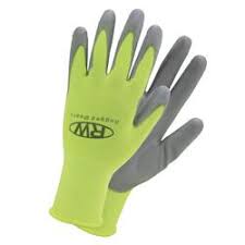 RW Rugged Wear® Men's X-Large Hi Vis Yellow PU Coated Work ...