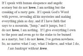 1 Corinthians 13: 1-7 The Message | Life is a journey, god is my ... via Relatably.com
