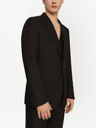 Dolce & Gabbana Taormina-fit Linen single-breasted Suit | Black | FARFETCH ID - Product from Farfetch