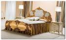 Letto matrimoniale foglia oro