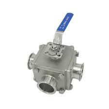 Sanitary Hygienic Stainless Steel L-Port Non-detention Ball ...