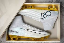 Official Site Ronaldo Cleats Gold White