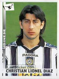 Christian Lionel Diaz (Udinese - Serie A). Sticker 373. - 373
