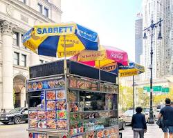 Image of street food in New York City