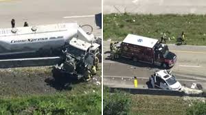 7 hurt in crash with cement truck on ramp to I-95 in Fort Lauderdale