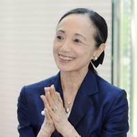 Agent of peace: Ballerina Yoko Morishita is interviewed in Hiroshima on July 13. | - nn20130810f2a-200x200