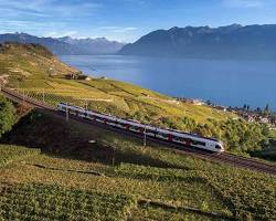Gambar Train travel in Europe