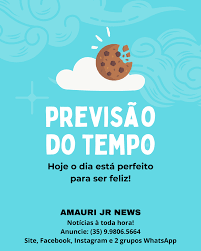 Previsão do tempo para Muzambinho, cidades da região e capitais do Brasil nesta quinta-feira (06)