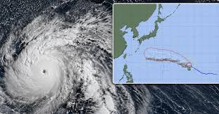 Tufão extremamente forte com rajadas de 306 km/h avança em direção ao Japão