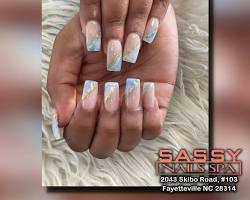 Image of Sassy nail art with ombre nails