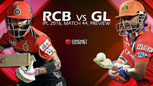 Image result for Royal Challengers Bangalore vs Gujarat Lions