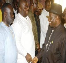 Image result for goodluck jonathan with the militants