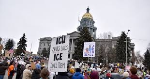 Crowd gathers at Colorado Capitol to protest killing of Alex Pretti in Minneapolis