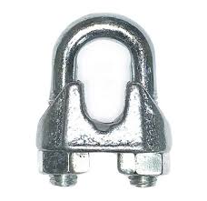 Wire Rope Clip, 1/2, Malleable, Galvanaized Steel (1)