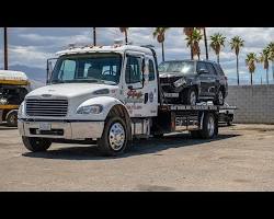 تصویر flatbed tow truck