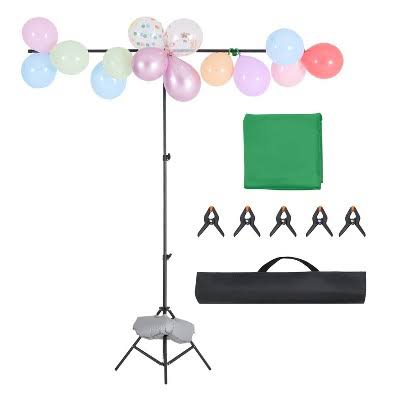 VEVOR Backdrop Stand 5 x 6.5 ft Adjustable Photo Backdrop Stand Kit