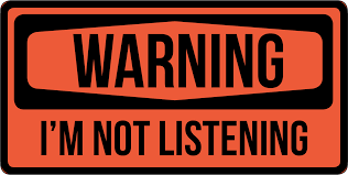 Image result for Images of not listening