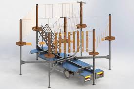 Construction of mobile rope parks Rope Park Company