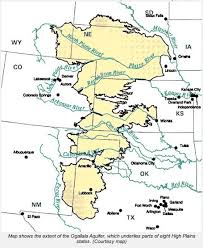 Image result for Ogallala aquifer map
