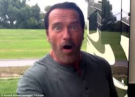 Get to the choppa!&#39; Arnold Schwarzenegger records himself quoting ... via Relatably.com