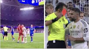 Dani Carvajal sees straight red card for 'headbutting' Marseille goalkeeper