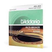 D'Addario EZ920 85/15 Bronze Medium Light Acoustic Guitar