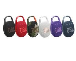 Image of JBL Clip 5 speaker design and colors