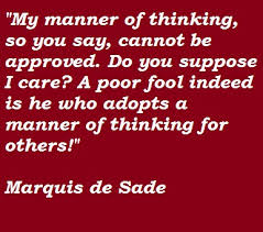 Supreme 8 brilliant quotes by marquis de sade image Hindi via Relatably.com