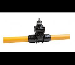 Resilient seated gate valve for gas with PE pipe ends