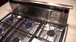 Thermador gas cooktop with downdraft