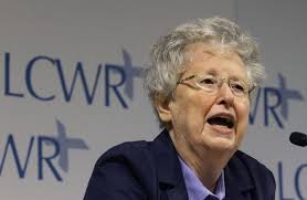 Sister Helen Garvey, speaks to reporters while other members of The Leadership Conference of Women Religious attend The 2012 Assembly Friday, Aug. - AP918719009677-638x417