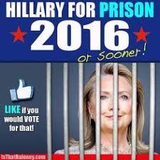 Image result for Hillary Clinton deserves to be in stripes of prison