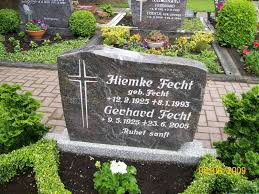 Grab von Gerhard Fecht (09.05.1925-23.06.2005), Friedhof Wiesens - w5091