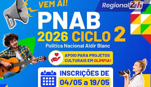 OLÍMPIA: 37 NOVOS PROJETOS CULTURAIS! Edital de fomento abrange do artesanato ao audiovisual.