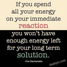 Doe Zantamata Quotes: Reaction or Solution via Relatably.com