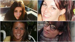 Cristina, Rocío, Katia y Belén: cuatro vidas truncadas en la tragedia del Madrid. ABC. Cristina Arce, Rocío Oña, Belén Langdon y Katia Esteban - cristina-rocio-belen-katia