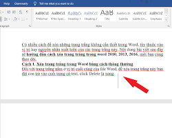 Image of Đặt con trỏ chuột vào cuối trang cần xóa trong Word
