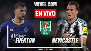 Everton vs Newcastle EN VIVO, minuto a minuto en EFL Carabao Cup