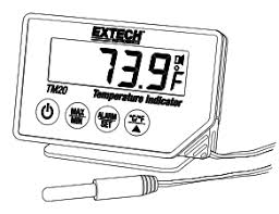 EXTECH TM20 Compact Temperature Indicator User Manual - Manuals+