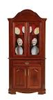 Belcourt Delmont Cherry Charging Station Corner Hutch - 4M659