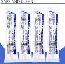Amazon.com: 100 Pack Disposable 5ml/cc Lab Syringes with ...